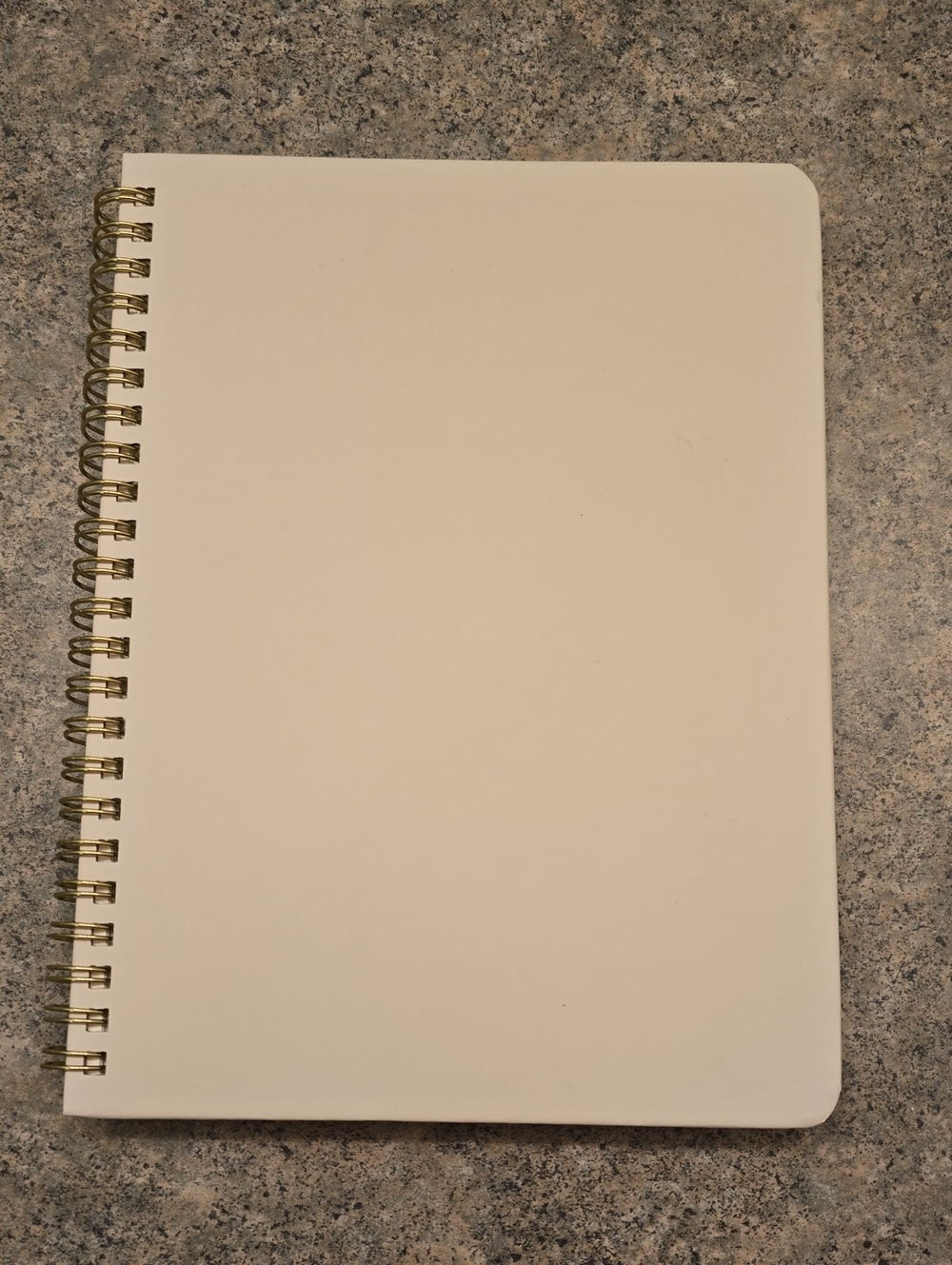 Blank Spiral Notebook - Cream Cover